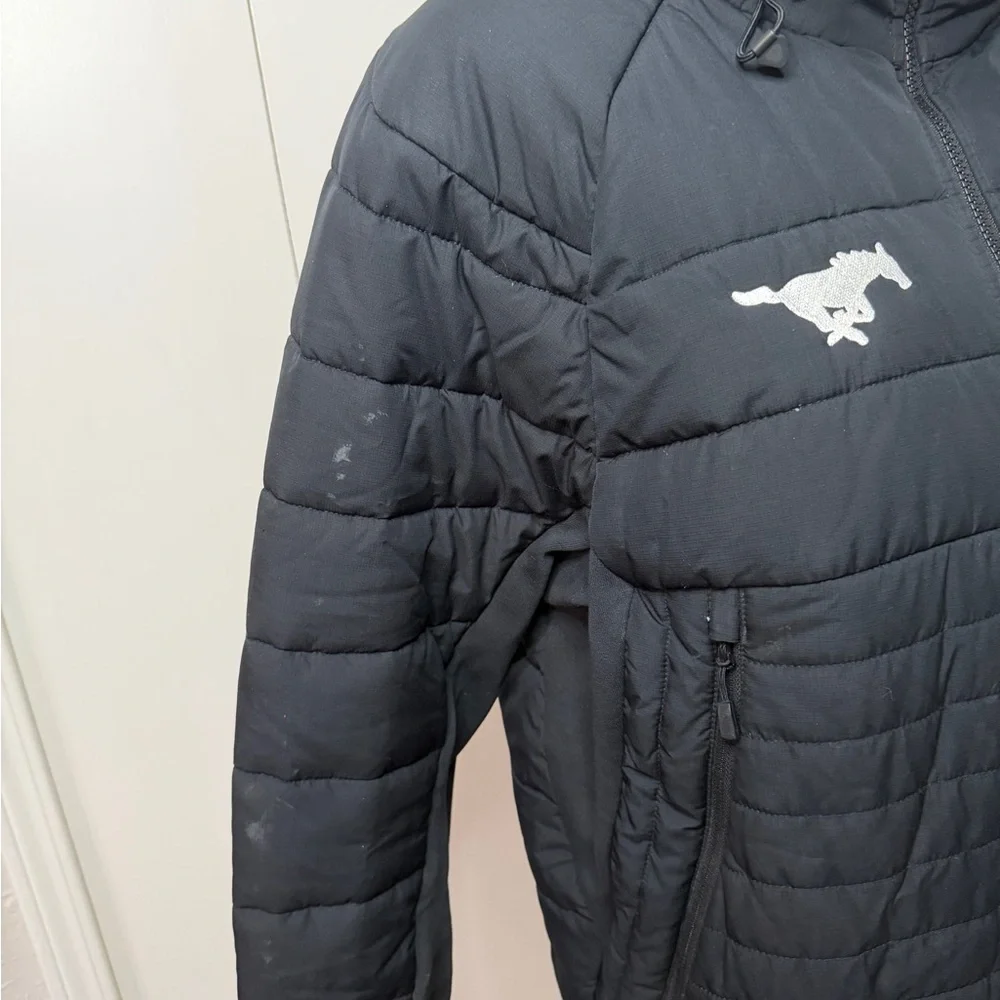 Nike Black Quilted Jacket with Hood